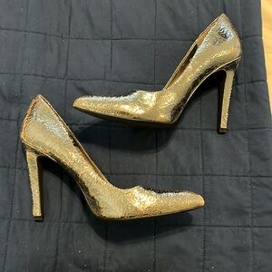 Silver Jessica Simpson heels